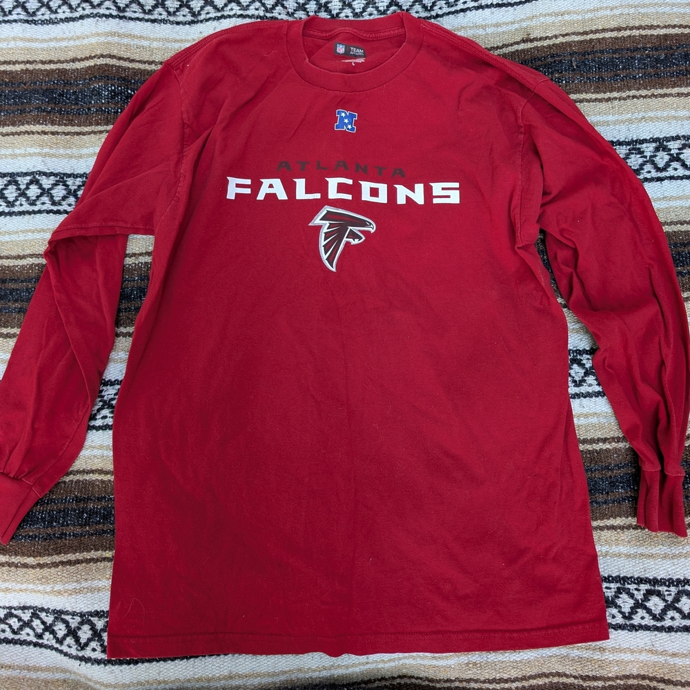 Atlanta Falcons Red Long Sleeve Tee